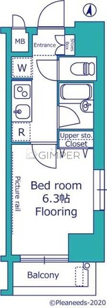 コンシェリア新宿Ｎｏｒｔｈ－Ｏｎｅの物件間取画像